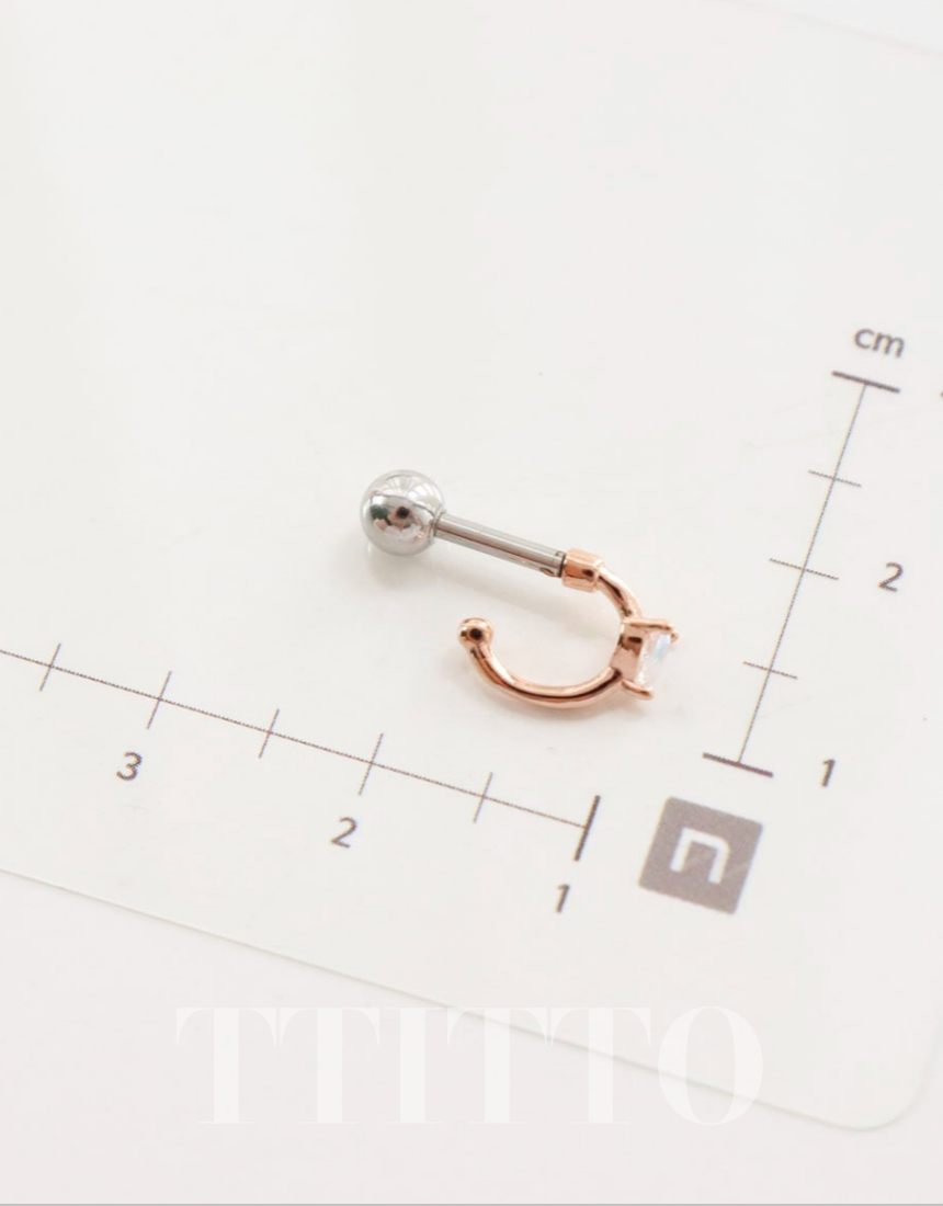 Rhinestone Cartilage Ring Piercing Cartilage Hoops Piercing ear cuff style Helix Earring Helix Piercing screw back ball ,Cartilage piercing ,Tragus Earrings