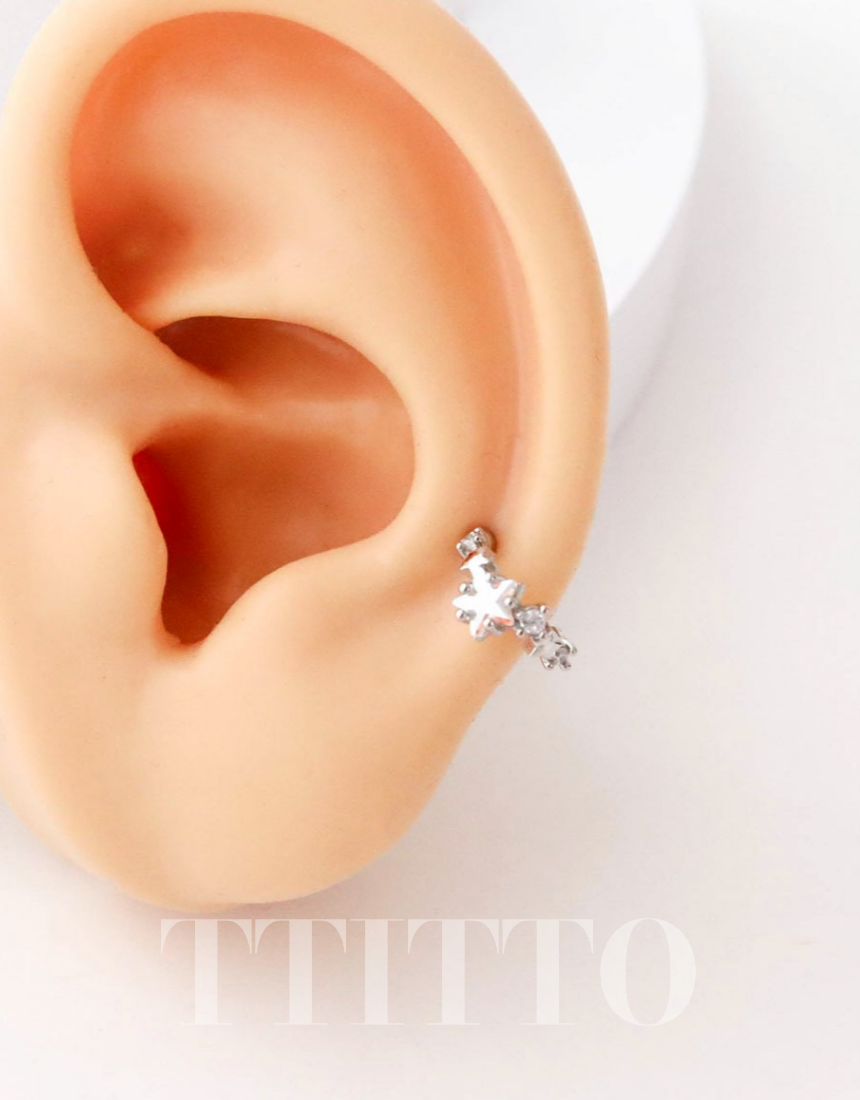 Rhinestone Cartilage Ring Piercing Cartilage Hoops Piercing ear cuff style Helix Earring Helix Piercing screw back ball ,Cartilage piercing ,Tragus Earrings