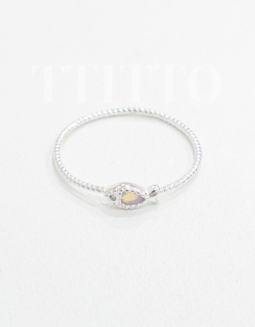 925 Sterling Silver Dainty FISH Cubic Ring, symbolizes luck and wealth ring. Lucky ring 1 -5 colors