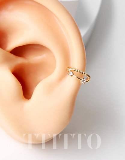 Rhinestone Cartilage Ring Piercing Cartilage Hoops Piercing ear cuff style Helix Earring Helix Piercing screw back ball ,Cartilage piercing ,Tragus Earrings