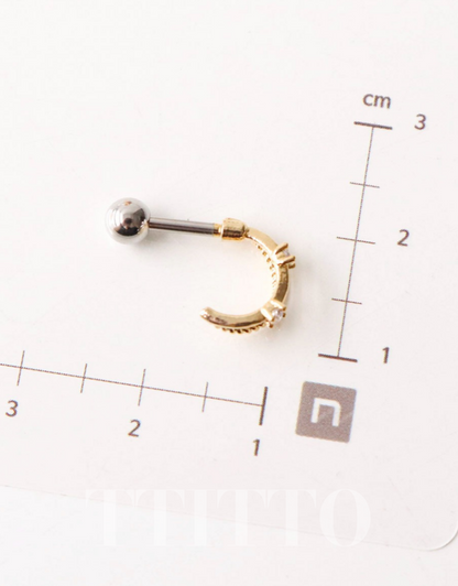 Rhinestone Cartilage Ring Piercing Cartilage Hoops Piercing ear cuff style Helix Earring Helix Piercing screw back ball ,Cartilage piercing ,Tragus Earrings