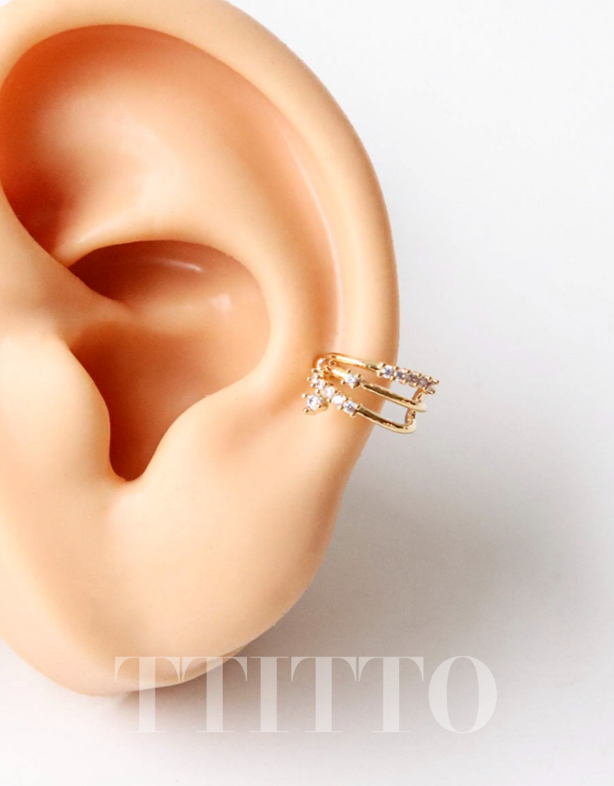 Rhinestone Cartilage Ring Piercing Cartilage Hoops Piercing ear cuff style Helix Earring Helix Piercing screw back ball ,Cartilage piercing ,Tragus Earrings