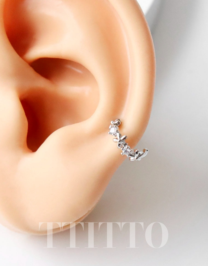 Rhinestone Cartilage Ring Piercing Cartilage Hoops Piercing ear cuff style Helix Earring Helix Piercing screw back ball ,Cartilage piercing ,Tragus Earrings