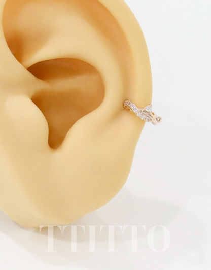 Rhinestone Cartilage Ring Piercing Cartilage Hoops Piercing ear cuff style Helix Earring Helix Piercing screw back ball ,Cartilage piercing ,Tragus Earrings