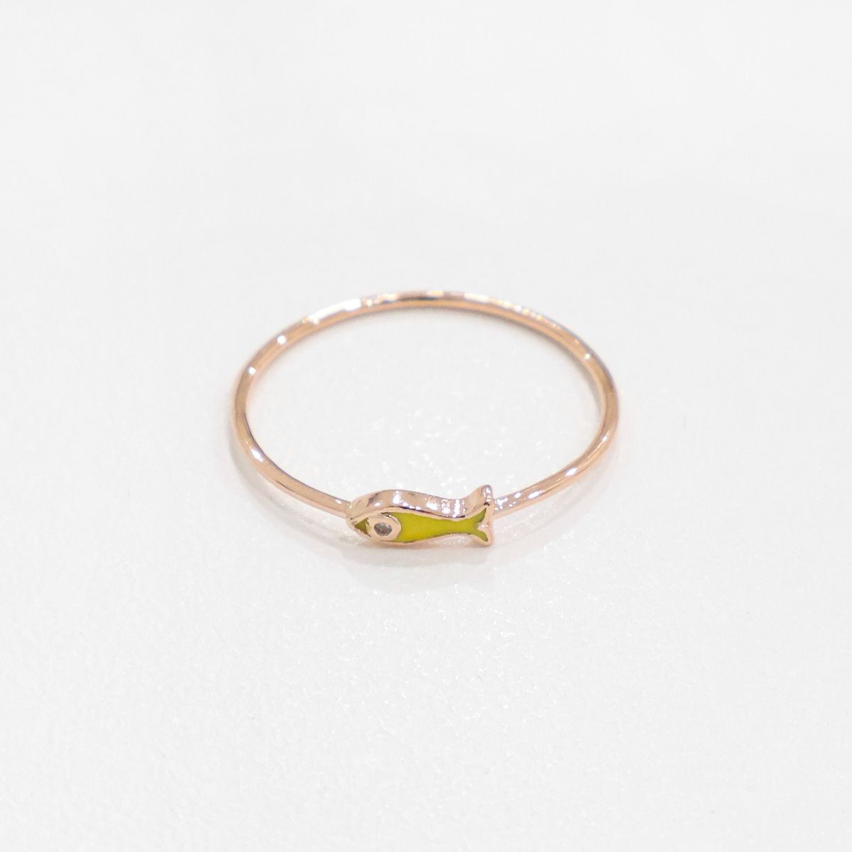 925 Sterling Silver Dainty FISH Ring, symbolizes luck and wealth ring. Lucky ring