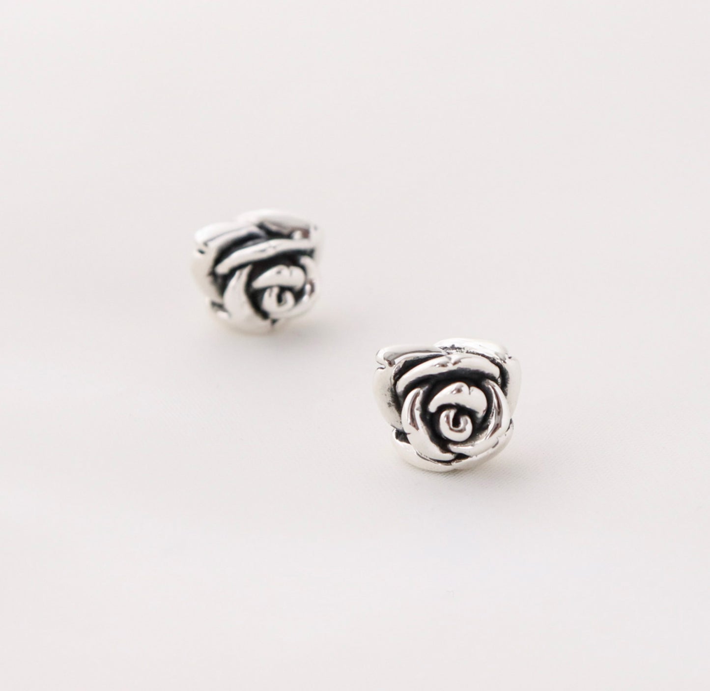 925 Sterling Silver Rose Earrings, Rose Studs, Flower Earrings, Bridesmaid Earrings, Wedding Jewelry, Birthday Gift, Anniversary Gift