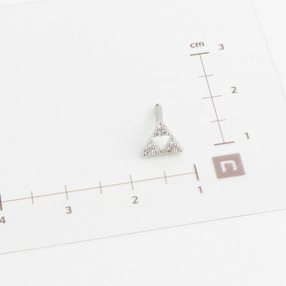 Cubic Legend of Zelda Triforce triangle Surgical Steel screw back ball Cartilage earrings, Barbells Ear Piercing, Cartilage Piercing