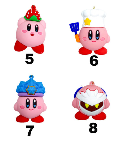 Kirby Star Allies Keychain ,Star Kirby Figure Character Car Key Chain ,Key Holder, Bag charm