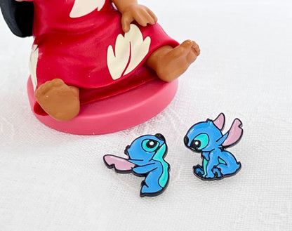 Cute Disney characters earrings, Lilo and Stitch Suds earrings-2