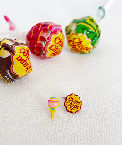 Chupa Chups Stud Earrings , Candy Earrings,  Lollipop earrings