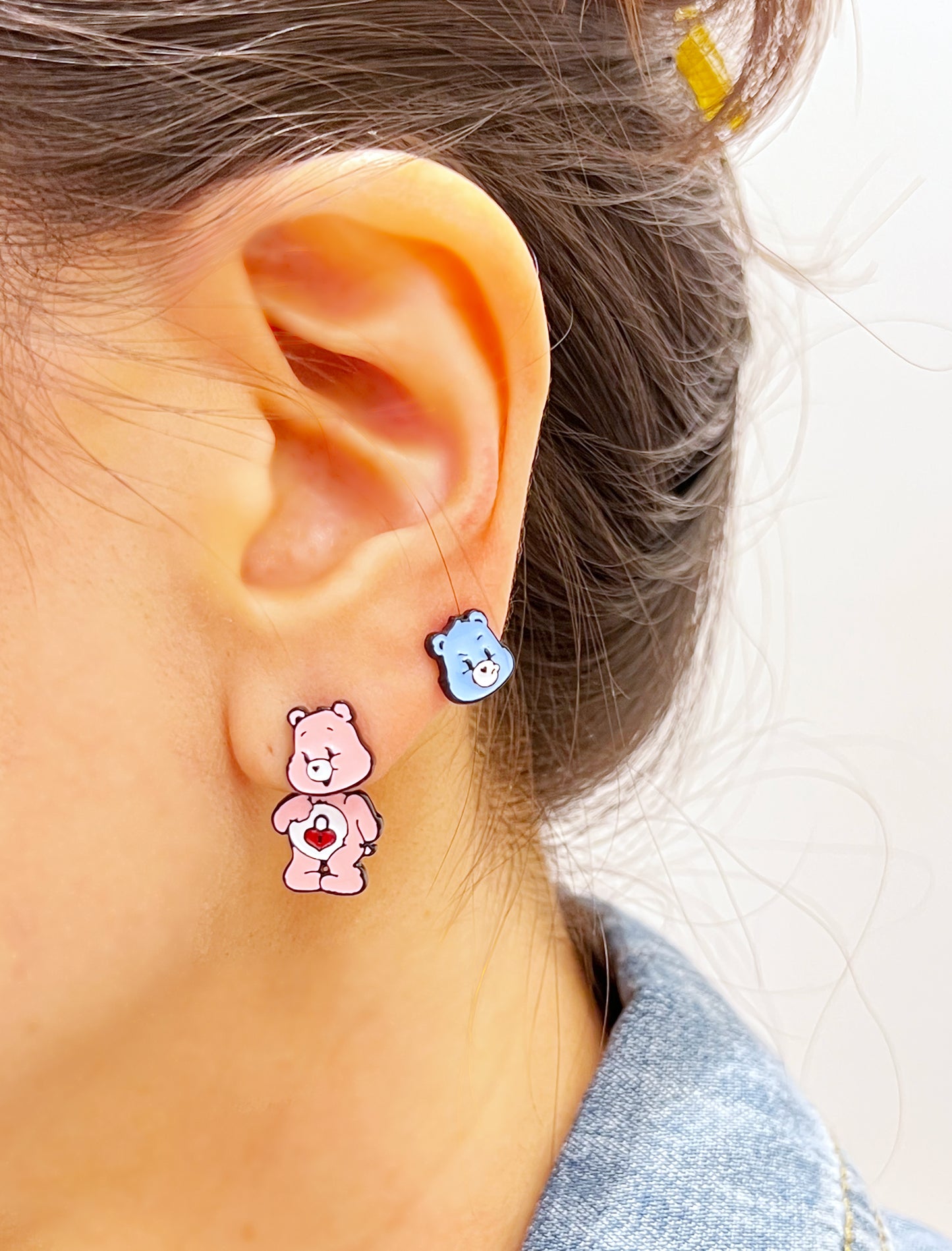 Care Bear Earrings, Care Bears ear jacket, drop earrings for Kids Earrings