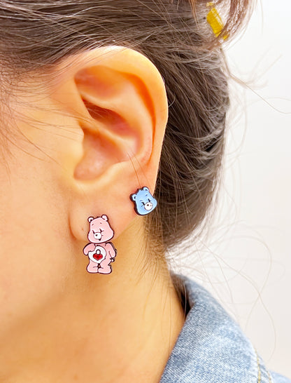 Cute Care Bears Unbalance Earrings, Care Bears ear jacket, Kids Earrings