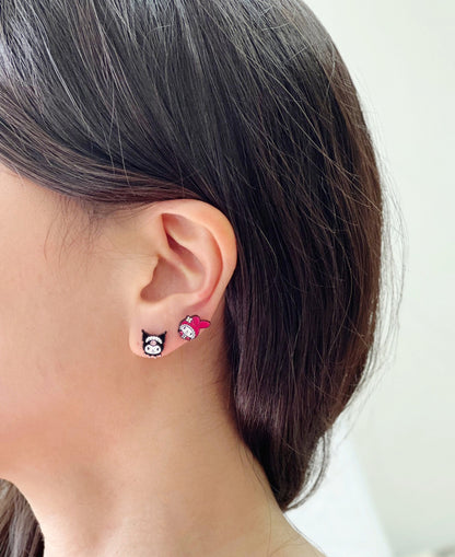 Sanrio stud earrings Kuromi , My Melody stud earrings, cute earrings