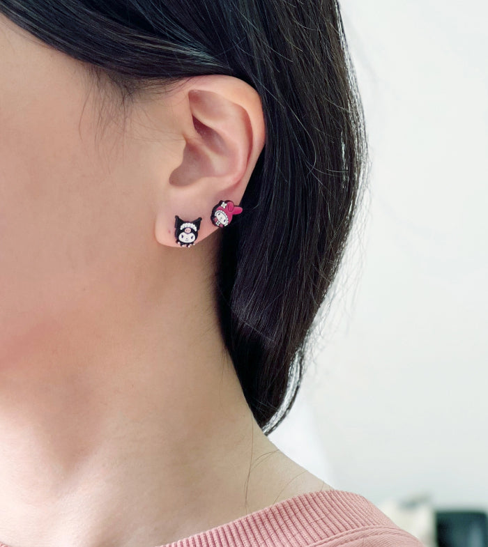 Sanrio stud earrings Kuromi , My Melody stud earrings, cute earrings