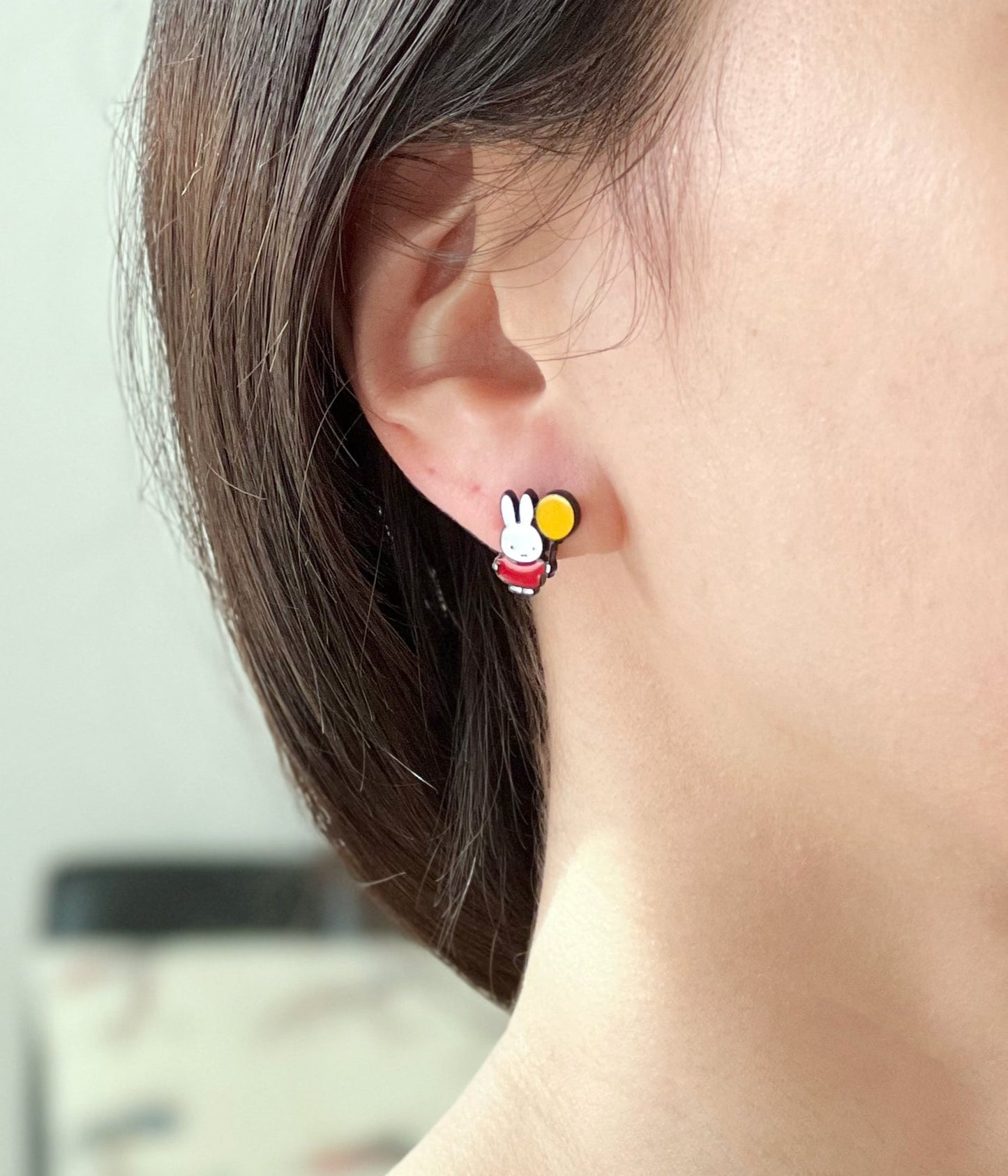 Cute Miffy rabbit characters earrings,Cartoon characters earrings-3 types