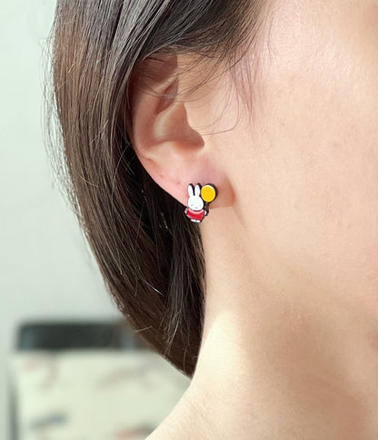 Cute Miffy rabbit characters earrings,Cartoon characters earrings-3 types