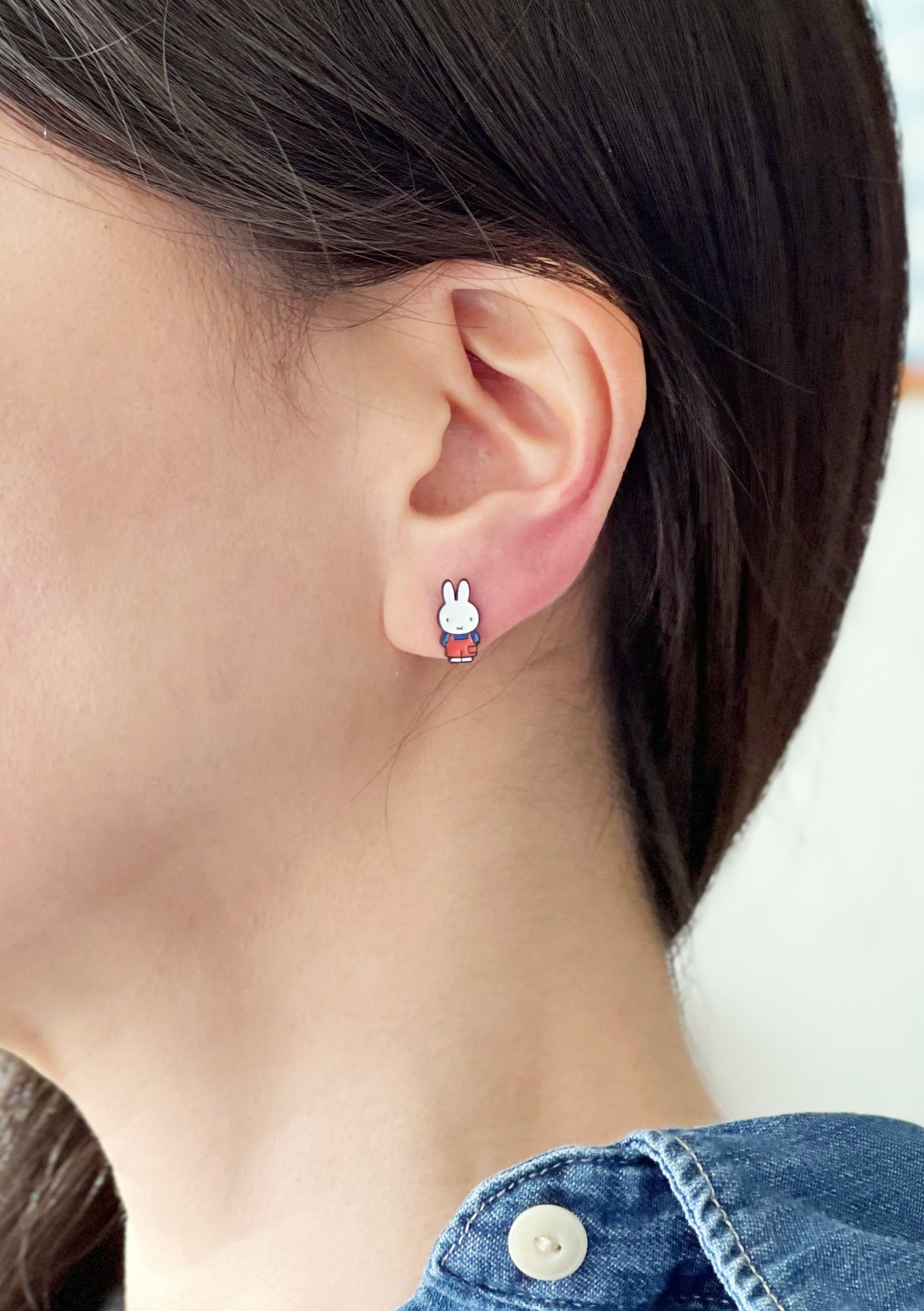 Cute Miffy rabbit characters earrings,Cartoon characters earrings-3 types