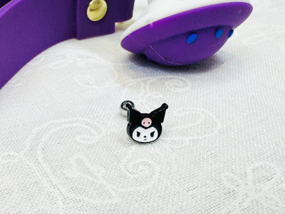 Sanrio characters 4 types Tiny Kuromi screw back ball Ear Piercing, Barbells Surgical Steel Cartilage earrings