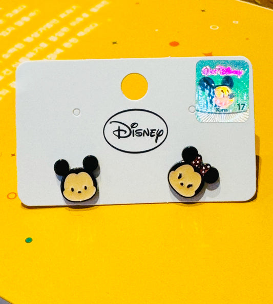 Disney-licensed disney sumsum characters earrings,  Micky mouse Minnie mouse couple stud earrings