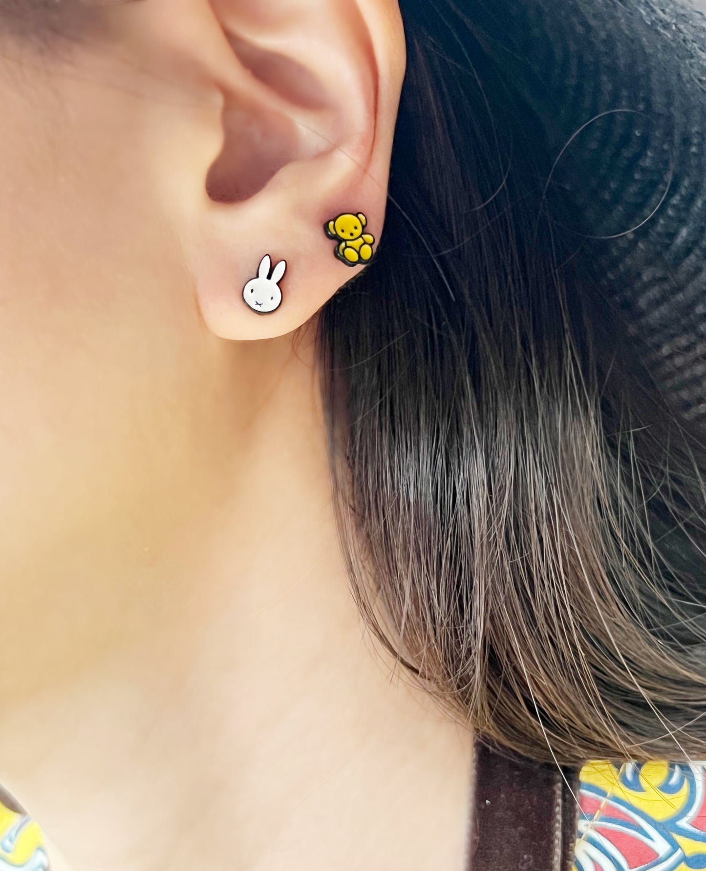 Cute Miffy rabbit characters earrings,Cartoon characters earrings-3 types