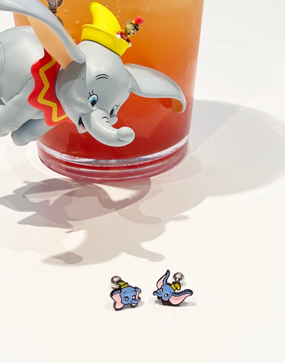 Cute Disney characters Dumbo Screw back earrings, screw back ball Ear Piercing, Barbells Surgical Steel Cartilage earrings