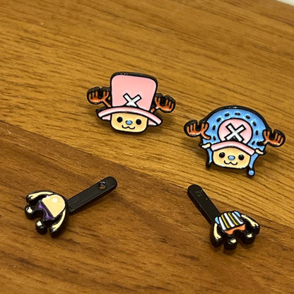 One Piece Tony Chopper two ways earrings, Anime Chopper drop earrings, KawaiiChopper earrings