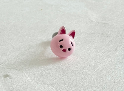 Disney sumsum movie characters pooh and piglet, lotso bear and ham Helix Piercing screw back ball ,Cartilage chain piercing ,Tragus Ear Jewelry toy story, monster inc, winnie the pooh