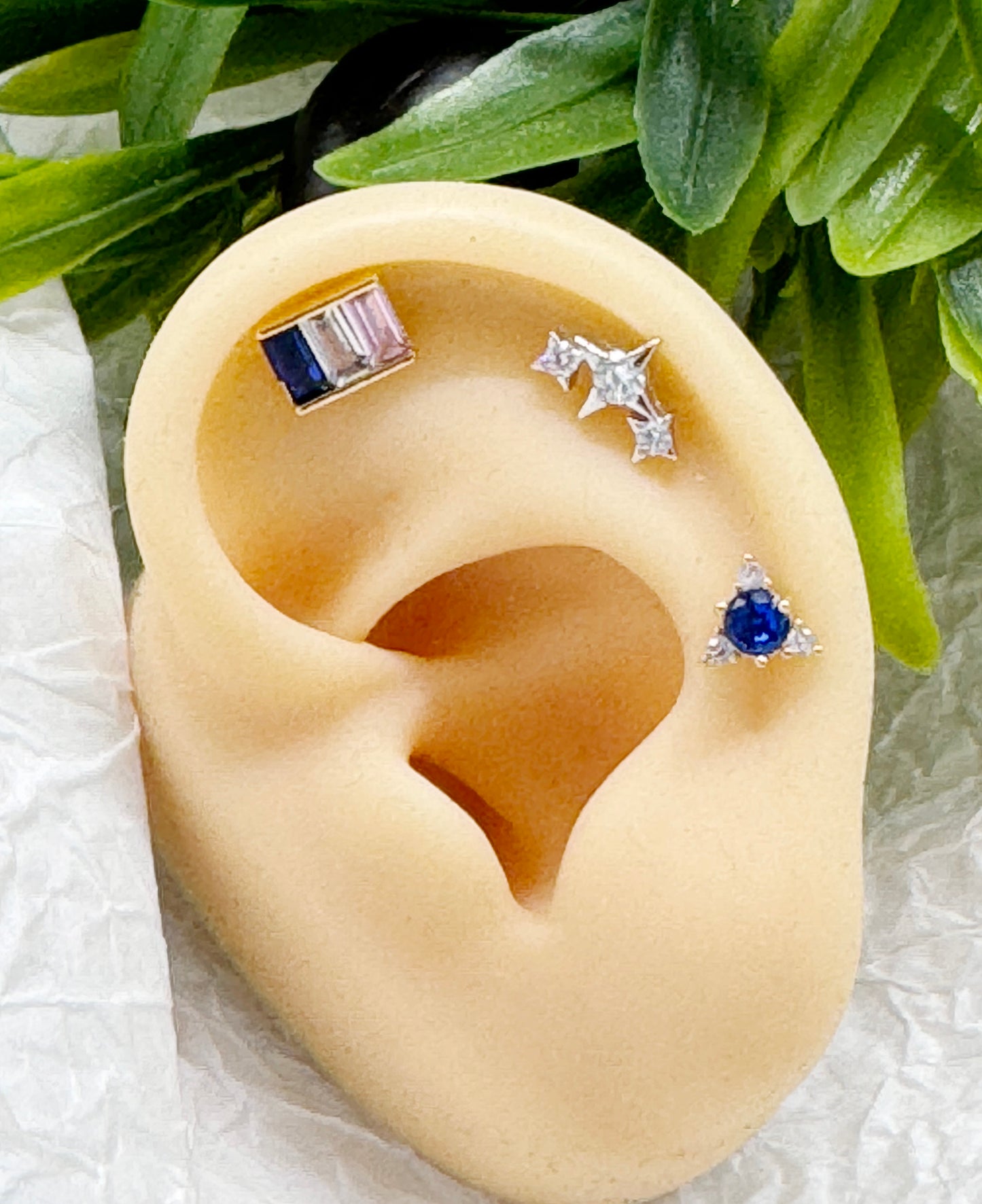 Baguette Tragus Labret Square Rhinestone Cartilage Piercing Vibrant Rectangular Colorful Pushpin Forward Helix Earring Helix Piercing screw back ball ,Cartilage piercing ,Tragus Earrings