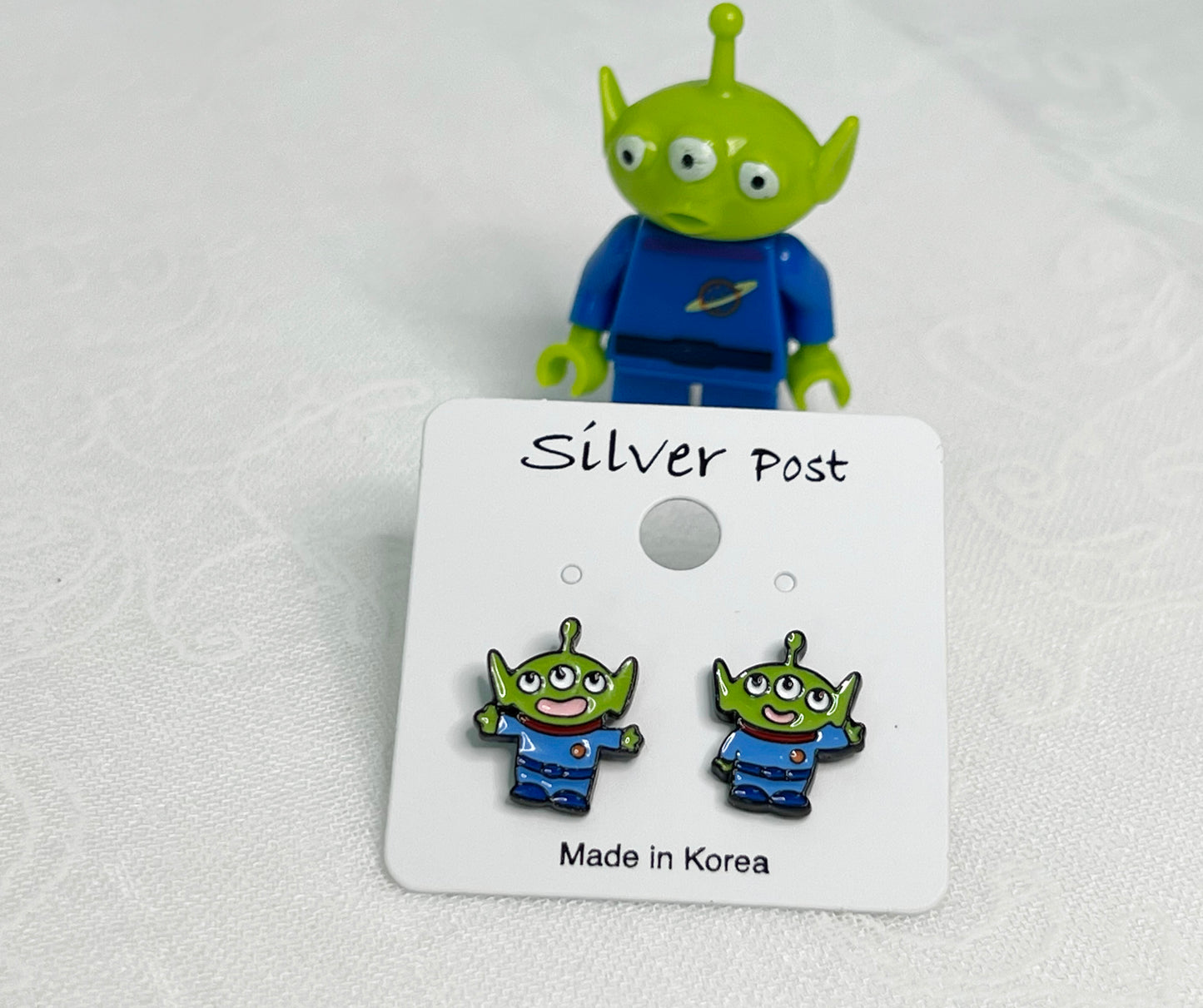 Disney-licensed toy story characters earrings, Disney-licensed toy story characters earrings, Aliens earrings, toy story Aliens, cute earrings