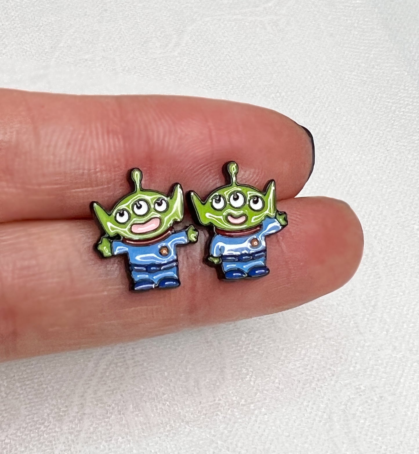 Disney-licensed toy story characters earrings, Disney-licensed toy story characters earrings, Aliens earrings, toy story Aliens, cute earrings