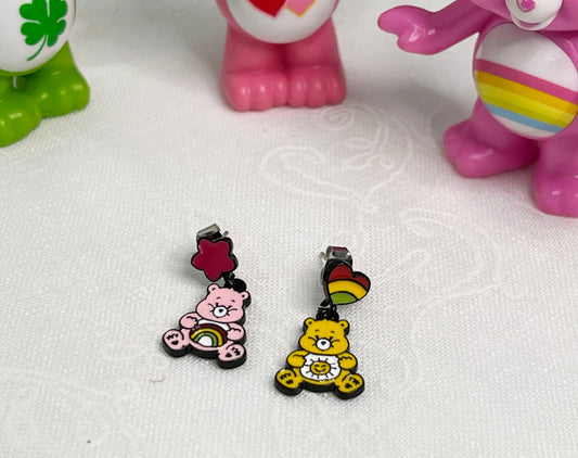 Cute Care Bears Unbalance dangle earrings, Care Bears cute drop earrings, Kids Earrings