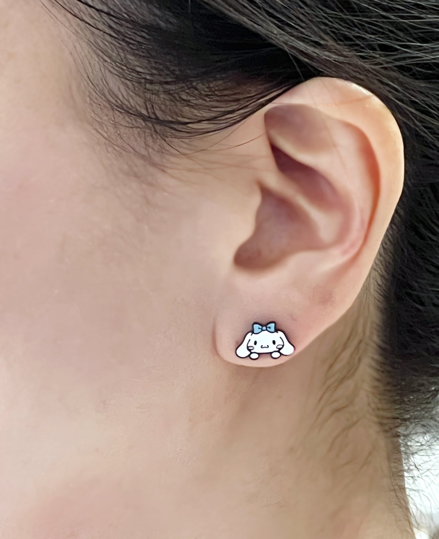 Sanrio character stud earrings Cinnamorolls, kids earrings