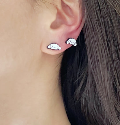 Sanrio character stud earrings set of 4 Cinnamorolls, Kids earrings