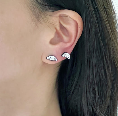 Sanrio character stud earrings set of 4 Cinnamorolls, Kids earrings