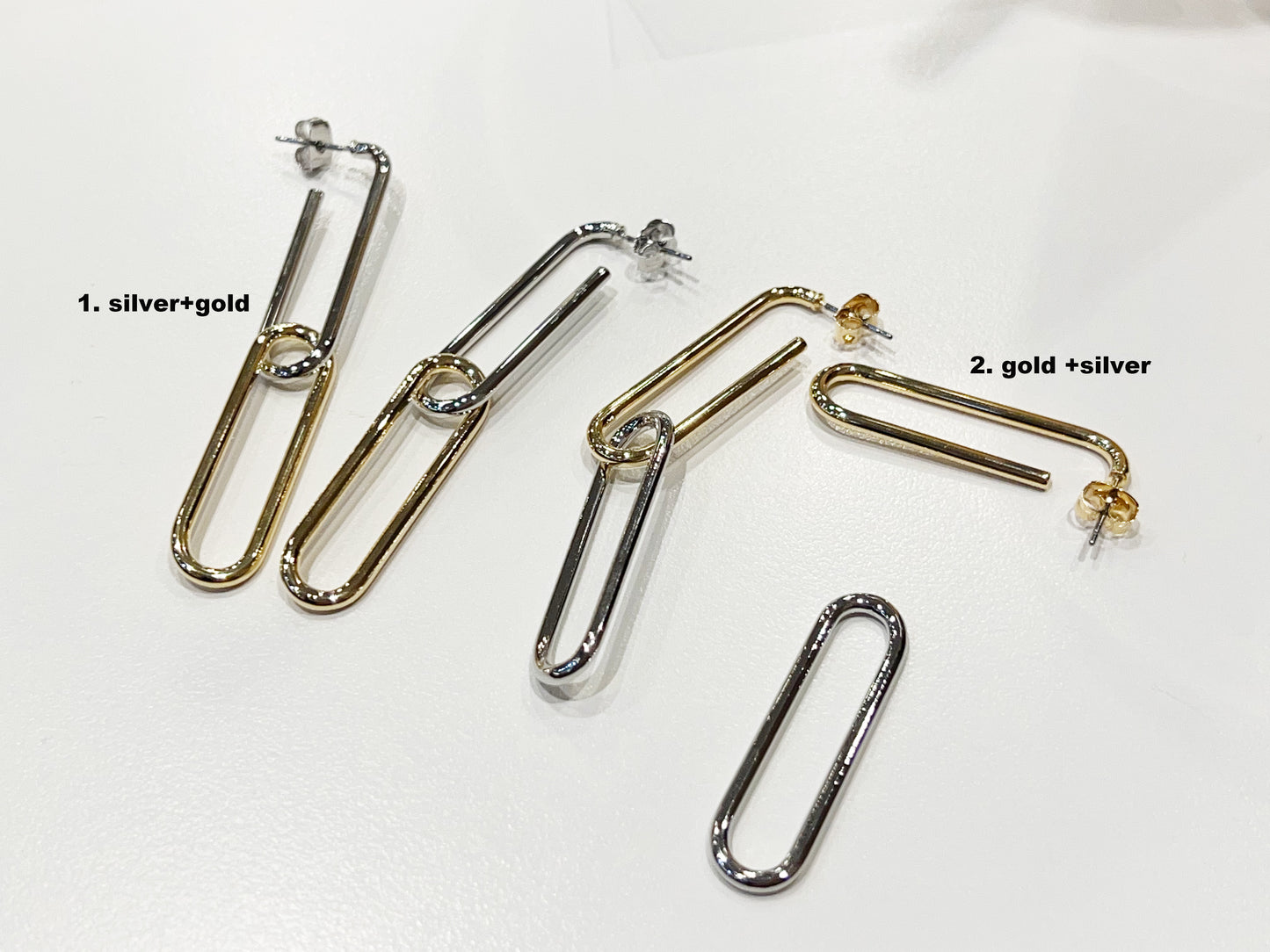 Paperclip Chain Earrings Link Chain Dangle Earrings Chain Drop Earrings  Minimalist Earrings  Cable Link Earrings Link Earrings