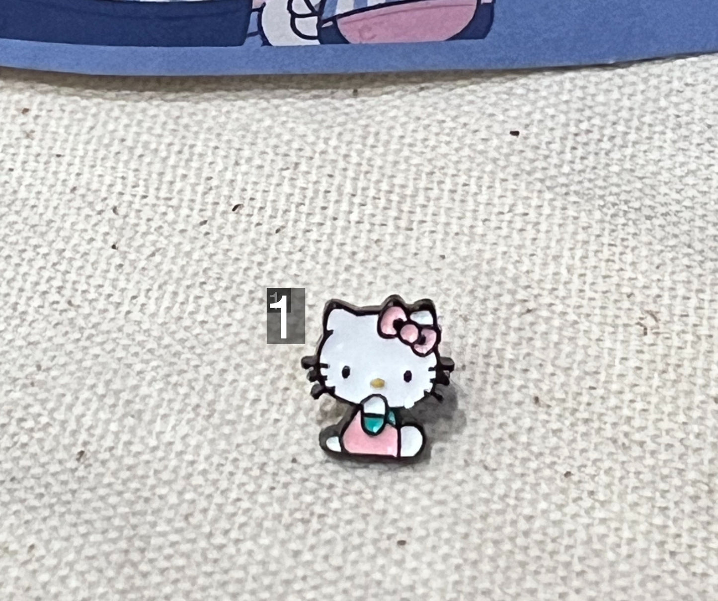 Sanrio characters Hello Kitty Keropi Screw back earrings, screw back ball Ear Piercing, Barbells Surgical Steel Cartilage earrings