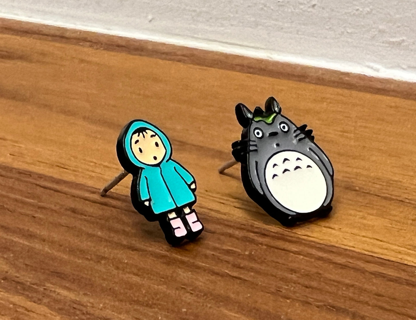 My neighbor Totoro and mei earrings ,Totoro post earrings Mei ,My neighbor Totoro stud earrings