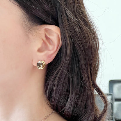 Cubic Universe Planet Earrings , cubic Space disc earrings, Saturn and moon cubic earrings