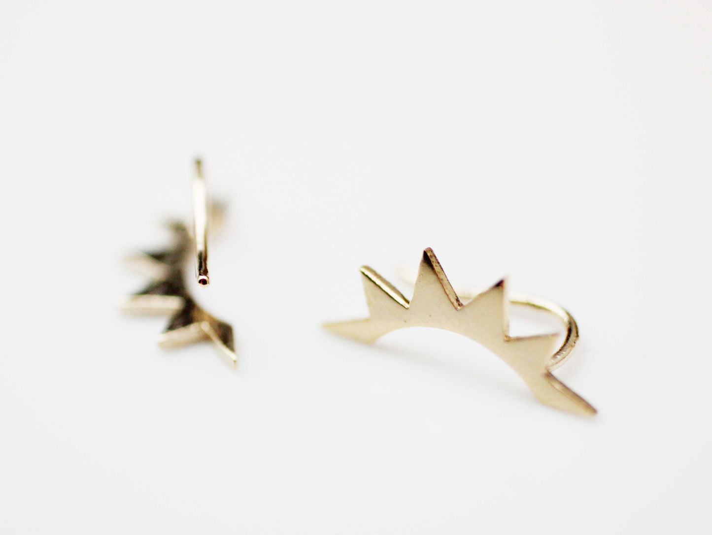 Starburst Ear pin, Saw tooth Ear Crawler ,Cogwheel Ear Climber,Ear Cuff