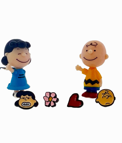 Cute Set of 4 the Peanuts Friends earrings Charlie Brown ,Lucy earrings, character earrings