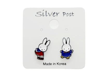 Cute Miffy rabbit characters earrings,Cartoon characters earrings-3 types