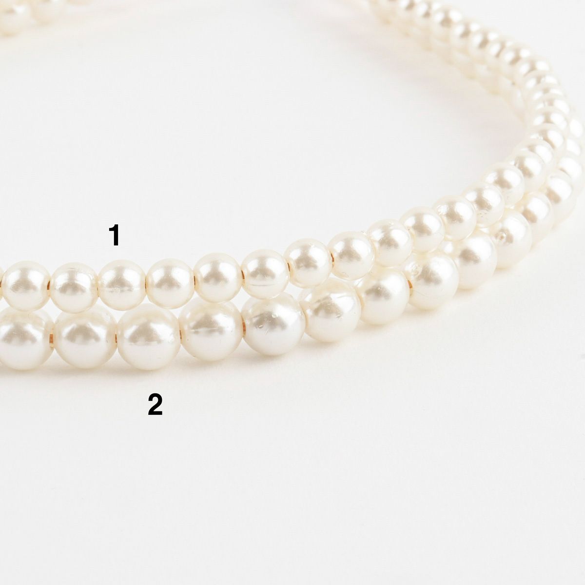 Hand made basic pearl beaded headband,Bridal Headband, Skinny Pearl Wedding Headband-2 size