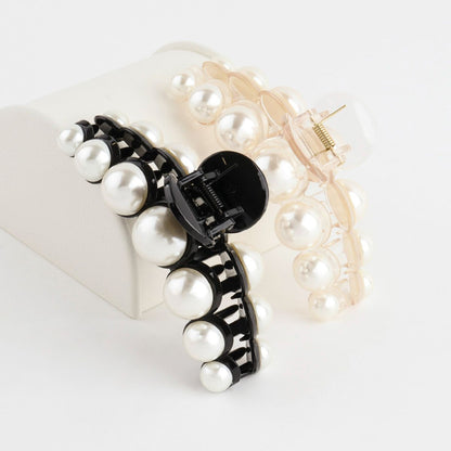 Hand made Pearl Hair Clamps, Hair Claw Clips for Thick Thin Hair, Trendy Hair Clamps