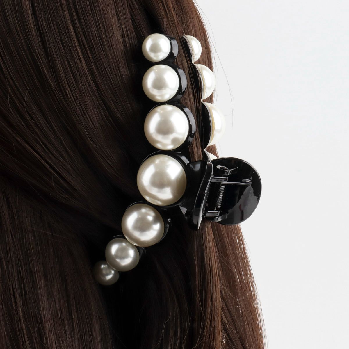 Hand made Pearl Hair Clamps, Hair Claw Clips for Thick Thin Hair, Trendy Hair Clamps