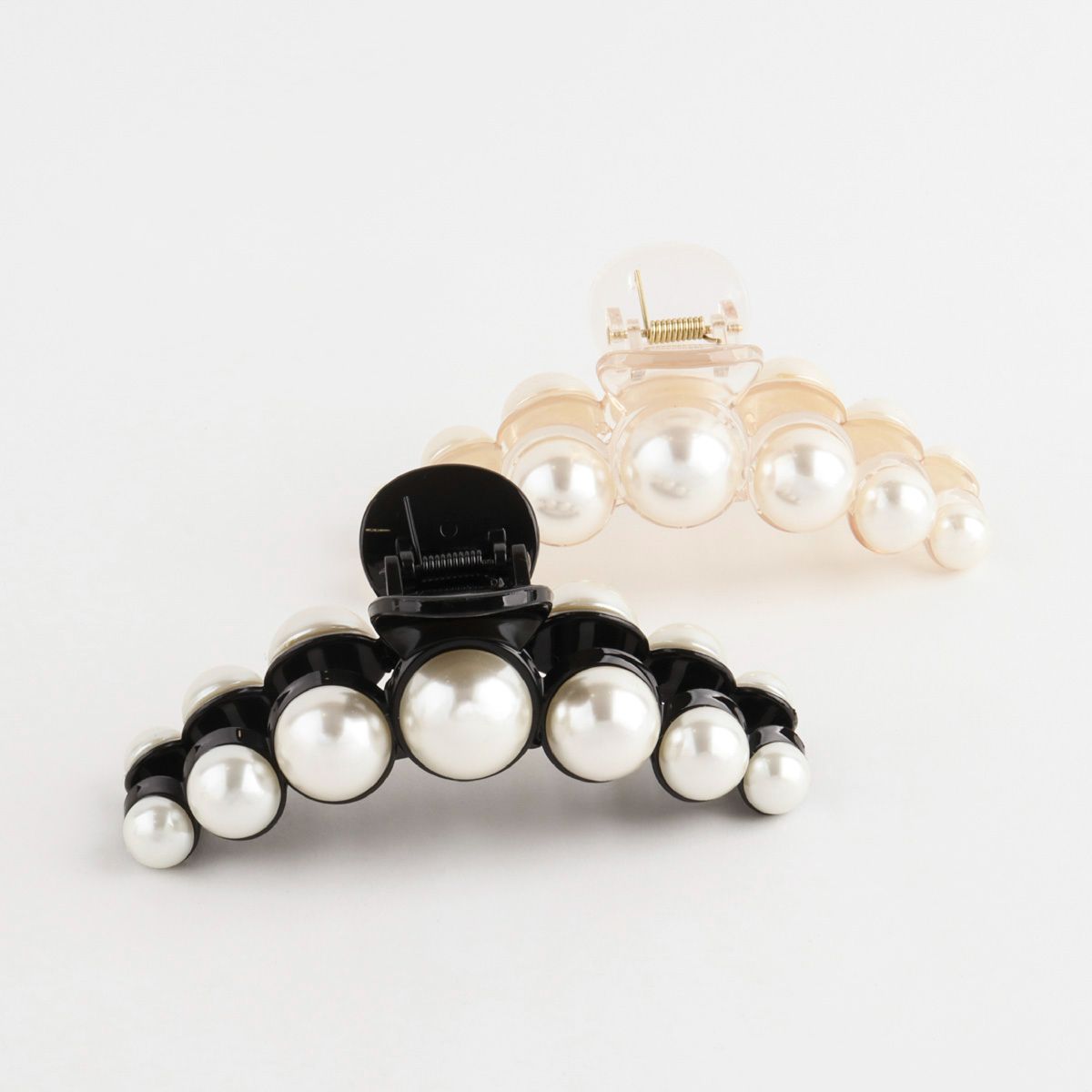 Hand made Pearl Hair Clamps, Hair Claw Clips for Thick Thin Hair, Trendy Hair Clamps