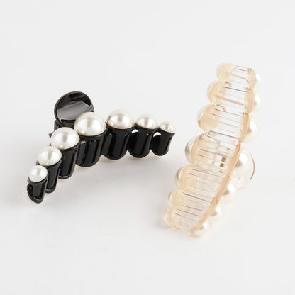 Hand made Pearl Hair Clamps, Hair Claw Clips for Thick Thin Hair, Trendy Hair Clamps