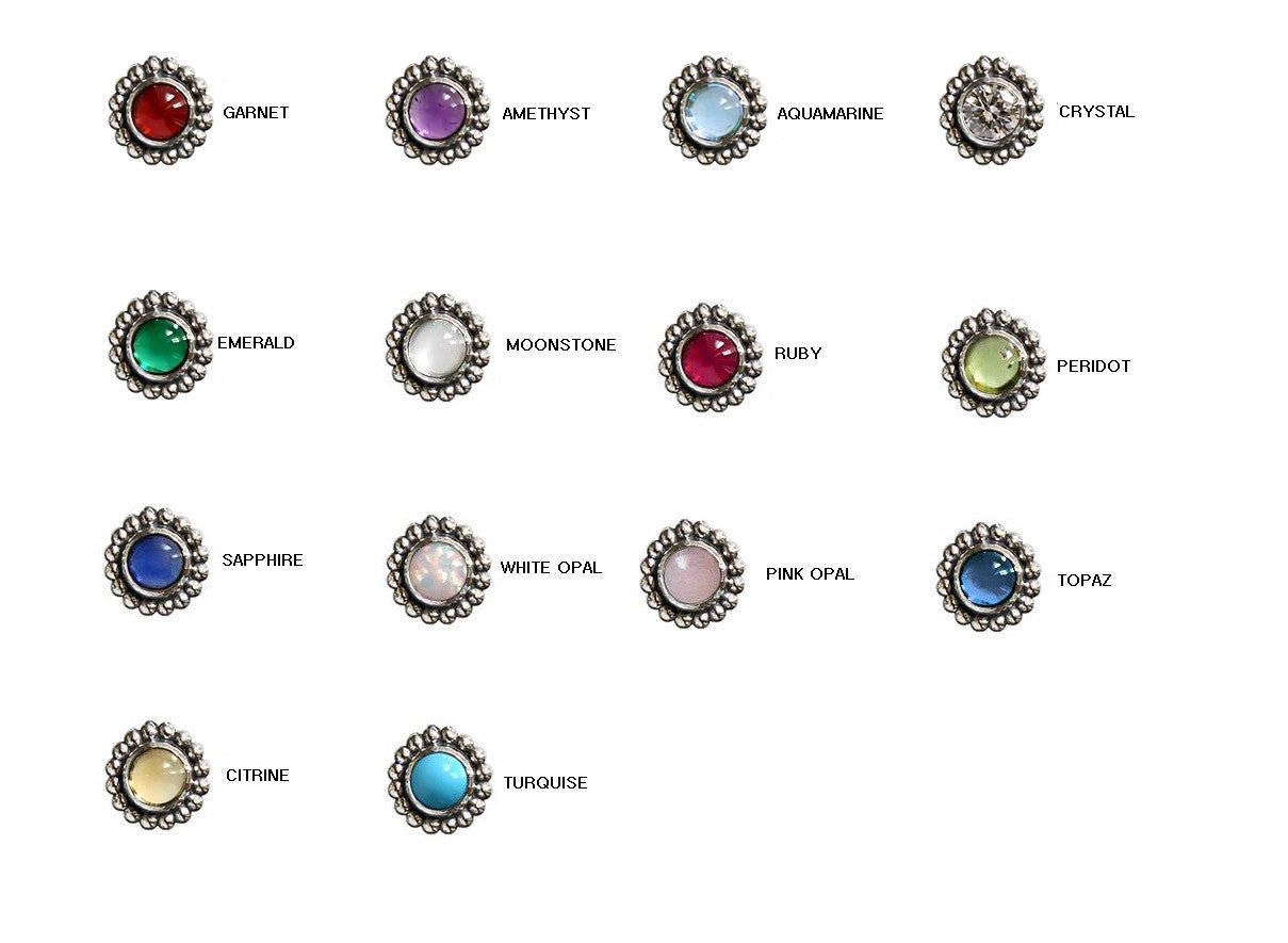 925 Sterling Silver Birthstone Stacking Rings,Stackable Birthstone Ring