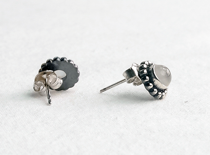 925 Sterling Silver Birthstone Stud Earrings