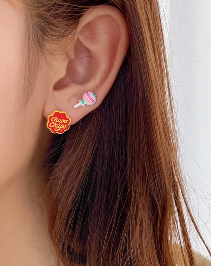 Chupa Chups Stud Earrings , Candy Earrings,  Lollipop earrings