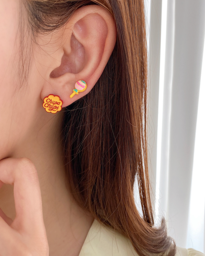 Chupa Chups Stud Earrings , Candy Earrings,  Lollipop earrings